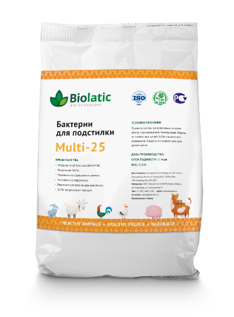 Бактерии для подстилки BIOLATIC Multi-25 0.5 кг
