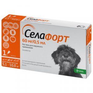 Селафорт Капли д/собак от 5,1 до 10 кг 1 пипетка
