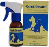Спрей Фолайн д/кош/соб 100мл инсектоакар.