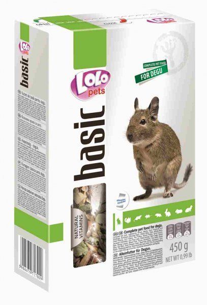 LoloPets корм д/дегу полнорационный 450 гр 