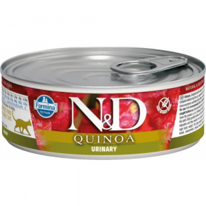 Корм для кошек Farmina N&D Cat Quinoa Urinary Фармина киноа, утка, ромашка 80 гр.
