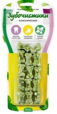Дерев.лак. д/с Зубочистики косточки жевательные малые 14 шт.