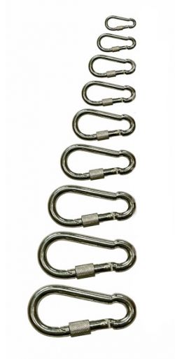 Карабин монтажный с замком 12+