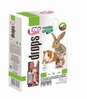 LoloPets дропсы ягодные д/грызунов 75гр