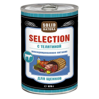 Корм для щенков Solid Natura Солид Selection конс. с телятиной 970 гр. жб