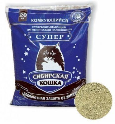 Сибирская кошка 10л СУПЕР (комкующийся)