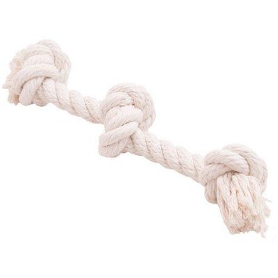 Доглайк канатный грейфер 3 узла средний Белый