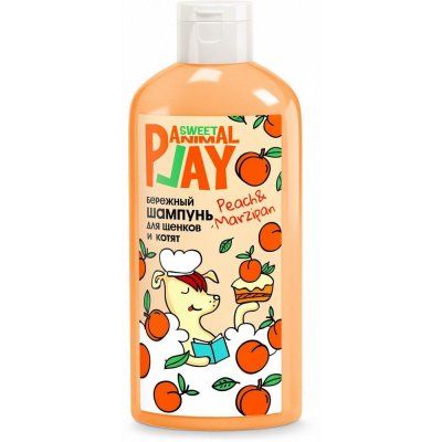 Шампунь д/щ и котят Animal Play бережный Персиковый марципан 300 мл.