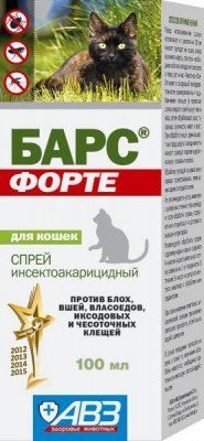 БАРС Форте спрей д/к инсект. 100мл