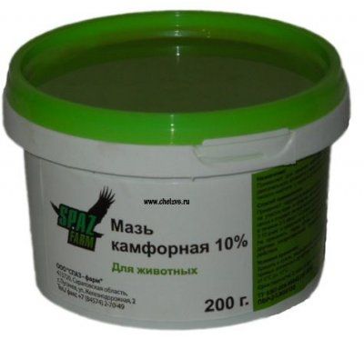 Мазь камфорная 10% 200г